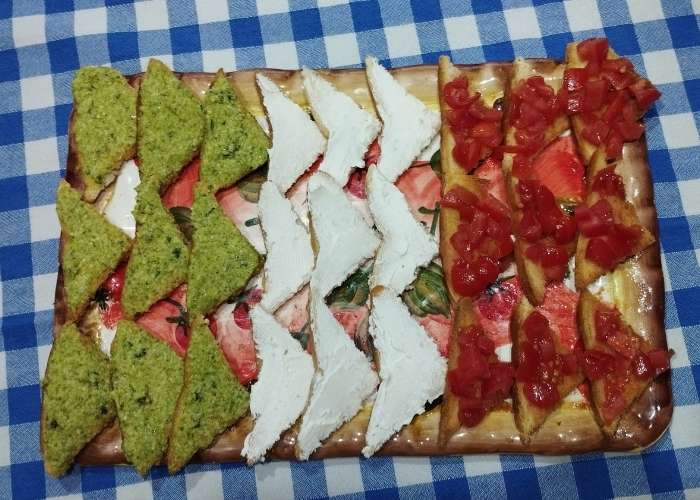 Antipasto tricolore per festeggiare l’Italia